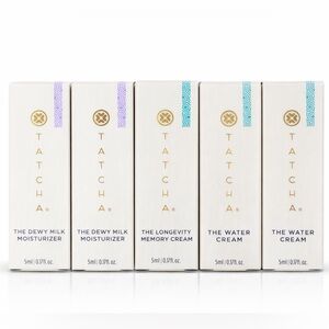 Tatcha Mini Skincare Bundle Dewy Milk Water Cream Longevity NEW